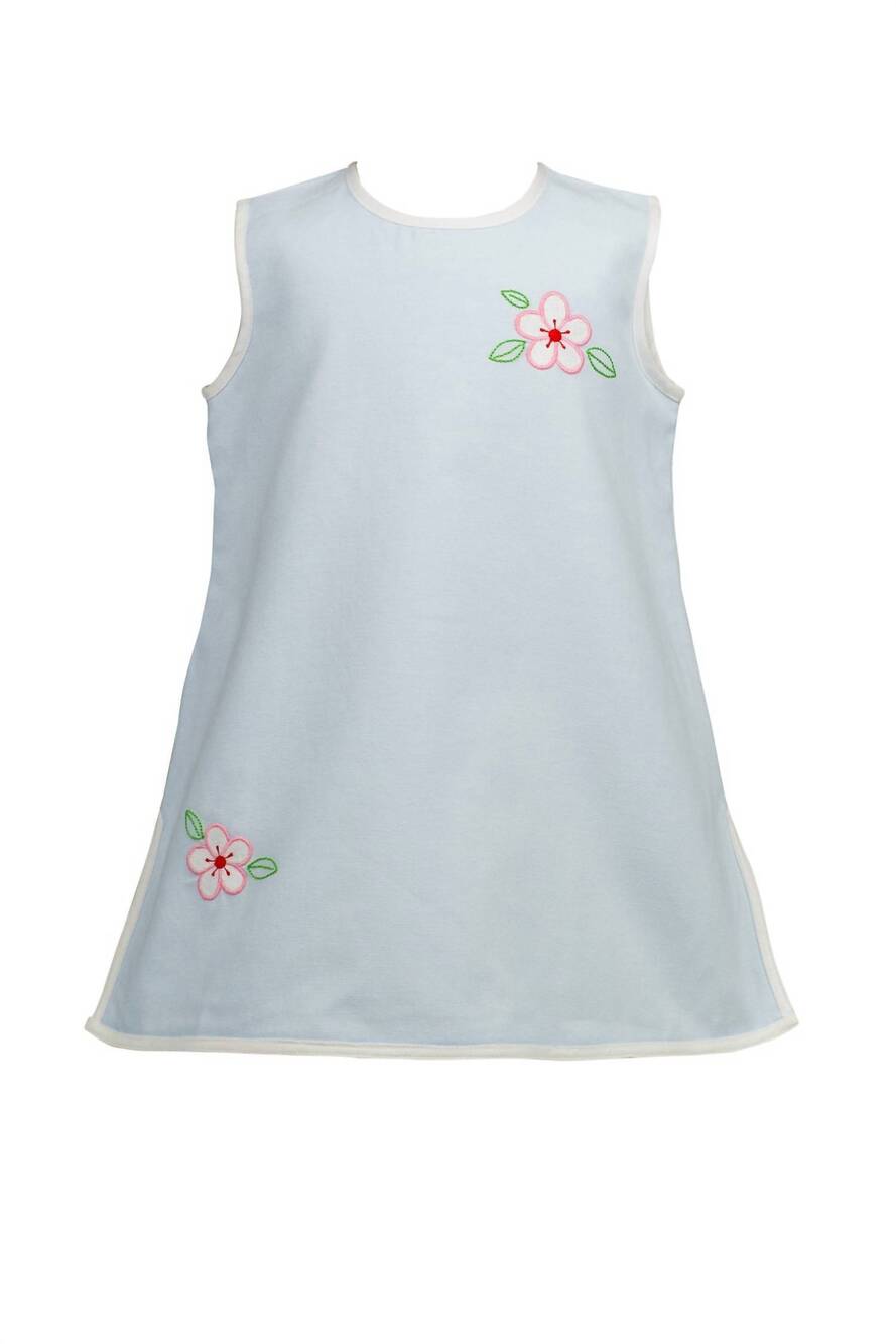 NEW THE PROPER PEONY kids' sybil sleeveless dress in blue